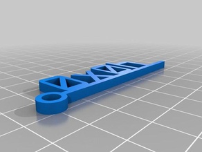 customizable keychain generator more then 3 letters dogtag keychains customizer diy 3d print model - Mito3D