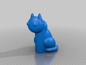 cat La impresión en 3d a los gatos 3d print model - Mito3D