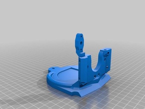 lulzbot taz 5 combo extruder mount bltouch 3d-Drucker-Extrudern 3d print model - Mito3D