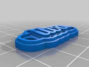 mi personalizados multilínea tag llavero llaveros personalizado 3d print model - Mito3D