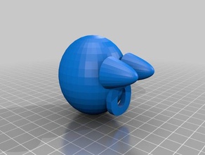 surprised sphere art 3d print model - Mito3D