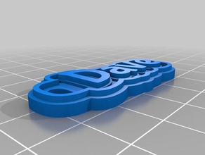 dave keychain keychains customized 3d print model - Mito3D