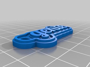 genie Schlüsselanhänger kundengebundene 3d print model - Mito3D
