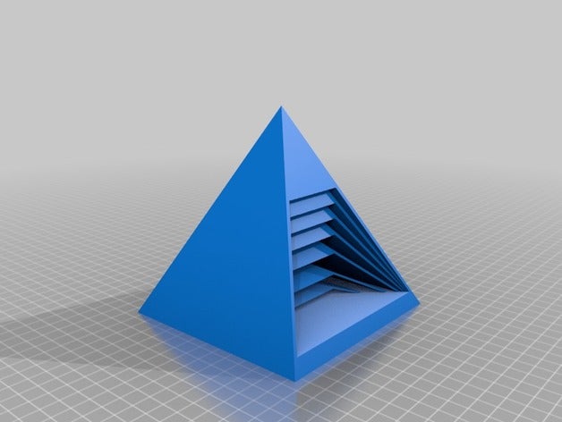 pyramide math art pyramid 3D print model - Mito3D