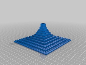 1 pyramide matematik sanatı piramit 3d print model - Mito3D