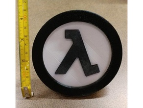 half-life lambda logo video oyunları black mesa gordon freeman yarım hayat half life 2 kompleksi mitsubishi montero vana 3d print model - Mito3D