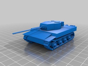 tanque tiger modelos 3d print model - Mito3D
