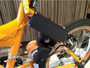 la pu rueda de fricción unidad e-bike automoción bicicleta sin escobillas ebike eléctrica scooter eléctrico vesc 3d print model - Mito3D