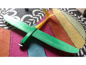 pattaya3d - full 3d printed rc sailplane glider aliante original design r c vehicles aircraft airplane plane 3d print model - Mito3D