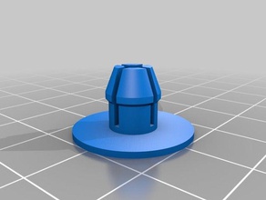 clip de plástico 306 peugeot a indústria automotiva clipe pin 3d print model - Mito3D