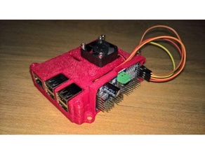 framboise cas bas pca9685 servocontroller adaptateur de l'électronique 3d print model - Mito3D