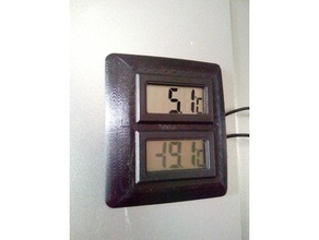 sensore di temperatura display titolare cucina & sala da pranzo magnete del frigorifero 3d print model - Mito3D
