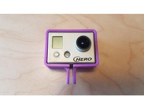 gopro hero2 frame mount camera hero 3d print model - Mito3D