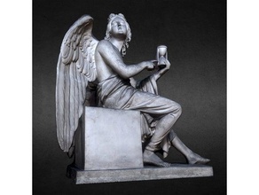 engel tarama ve kopyaları 3d baskı 3 Boyutlu Tarama melek klasik kültürel miras Yunan kum saati İtalya adam sistemleri uygulamaları alçı Roma İskandinav heykel oturuyor thorvaldsen kanat 3d print model - Mito3D