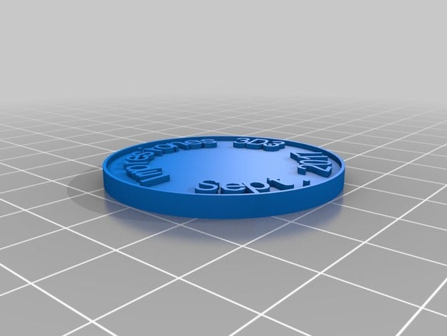 moneda personalizable monedas & insignias personalizado 3D print model - Mito3D