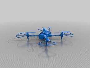 3d pinted drone 450 r c vehículos 3d print model - Mito3D