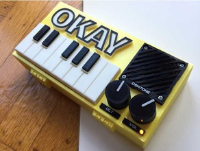 okay synth music keyboard musical instrument piano synthesizer 3d print model - Mito3D