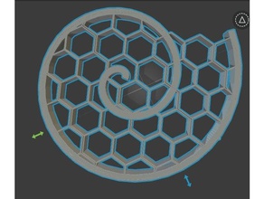 spirale wabe 3d print model - Mito3D