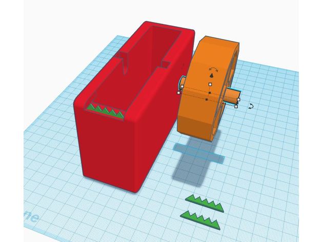 sticky tape dispenser household supplies hobby scotch holder 3D print model - Mito3D