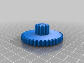 my customized double gear4 engineering 3d print model - Mito3D