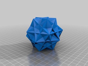 stellated rombico triacontahedron per la matematica art arte bella 3d print model - Mito3D