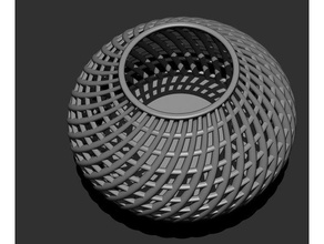 twisted vaso lampada mobilia di modello art fiori la spirale il 3d print model - Mito3D