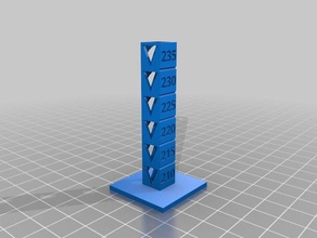 petg kalibrasyon Kulesi 3d baskı testleri özelleştirilmiş 3d print model - Mito3D