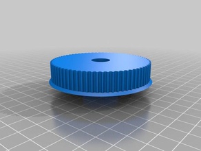 htd pulley - 72 teeth 131mm bore 3d printer parts customized 3d print model - Mito3D