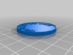 il mio personalizzati moneta chip monete & distintivi su misura 3d print model - Mito3D