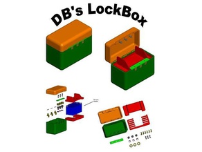 db postale bureau de serrure à combinaison lockbox boîte rangement 3d print model - Mito3D