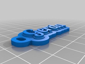 gerda Schlüsselanhänger kundengebundene 3d print model - Mito3D