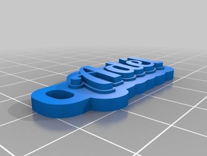 ad l llaveros personalizado 3d print model - Mito3D