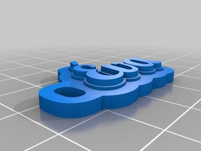 va Anahtarlık özelleştirilmiş 3d print model - Mito3D
