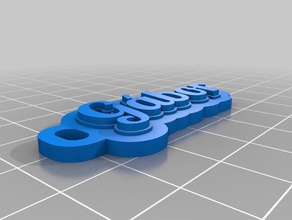 g bor Anahtarlık özelleştirilmiş 3d print model - Mito3D