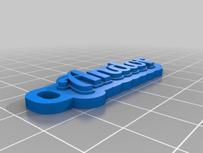 andor keychains customized 3d print model - Mito3D