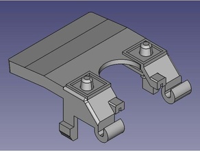 handle extruder quick release 3d printer parts xyz da vinci 3d print model - Mito3D