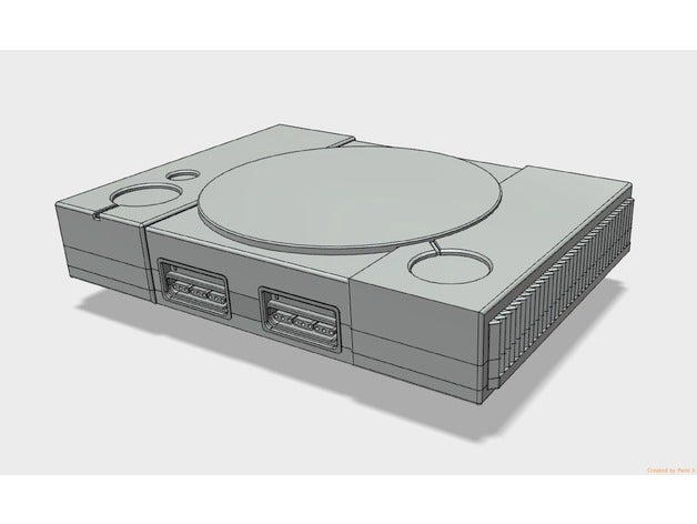 playstation pi mini v 2 raspberry + 3 cas les jeux vidéo la 1 ps1 rasberry pi3 3D print model - Mito3D