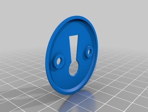 keyhole cover replacement parts 3d print model - Mito3D