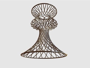 twisted vaso lampada mobilia di modello art la decorazione fiori spirale il 3d print model - Mito3D