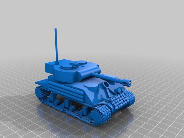 tinkercad tanque La impresión en 3d los tanques modelo de ww2 3D print model - Mito3D