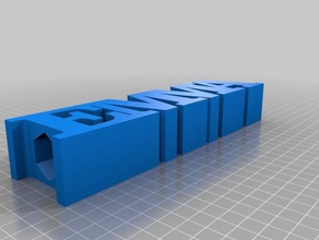 porta-lápis emma sinais e logotipos personalizado 3d print model - Mito3D