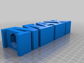 porta-lápis max sinais e logotipos personalizado 3d print model - Mito3D