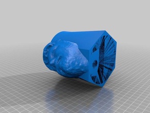 nate's head cup containers 3d print model - Mito3D