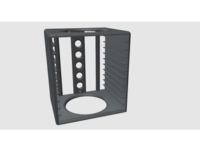 porta cd - stand wall mount musica compact disc disco rack mensola muro 3d print model - Mito3D