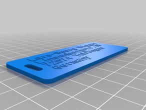 il mio personalizzato biadesivo bagagli etichetta accessori su misura 3d print model - Mito3D