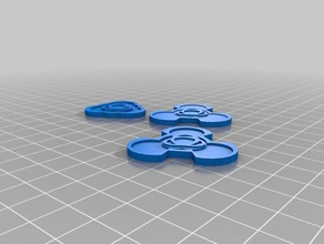 star wars x-wing caixas de armazenamento tokens jogos 3d print model - Mito3D