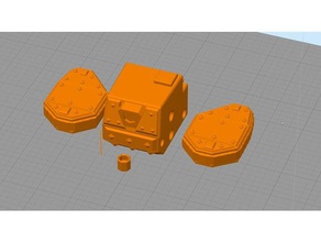 blocos tanque veículos kit baixa contagem de polígonos 3d print model - Mito3D