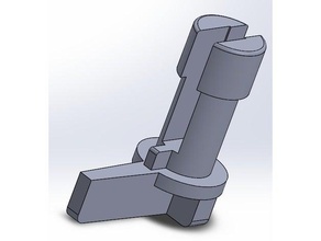 pet carrier lock-pin replacement parts cat door latch lock pin 3d print model - Mito3D