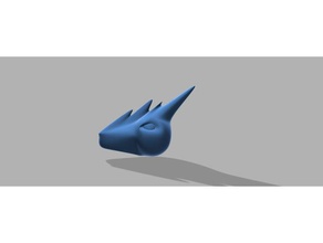 exl Drachen Kunst dragon der Kopf des 3d print model - Mito3D
