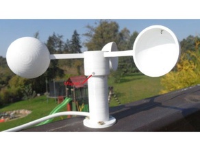 anemometer outdoor & garden 3d print model - Mito3D